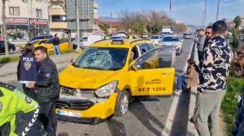 Taksinin çarptığı yaya öldü
