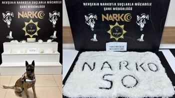 Nevşehir'de 7,4 kilo metamfetaminle yakalanan şüpheli tutuklandı