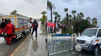 Kuvvetli yağmur uyarısı sonrası ekipler teyakkuza geçti