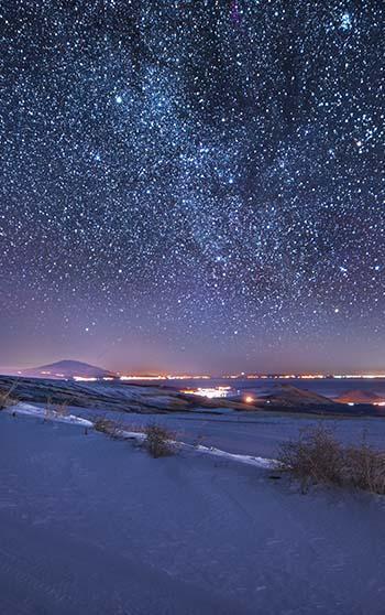 Bitlis'te, Geminid meteor yağmuru görüntülendi