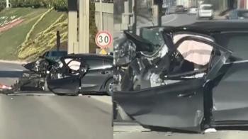 TEM'de otomobil, gişenin beton bariyerine çarptı; anne ile oğlu öldü