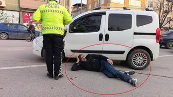 Muayene olup evine dönerken kazada yaralandı, aynı hastaneye kaldırıldı