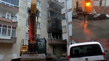 Bahçelievler'de kentsel dönüşüme giren binada çıkan yangın söndürüldü; 2 kişi gözaltına alındı