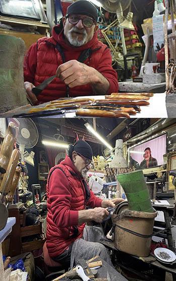 Sivas'ta minyatür bıçakların ustası 'Şirin Baba'ya hastalık engeli