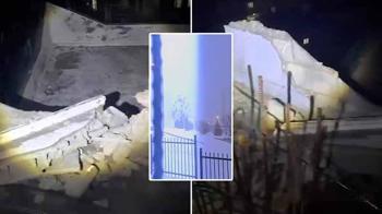 Şırnak’ta kar yağışı sırasında apartmana yıldırım düştü