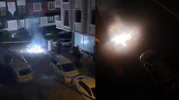 Arnavutköy'de elektrik kabloları patlayarak yandı; mahallede panik yaşandı
