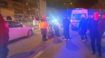 Bursa-Yalova karayolunda motosiklet yayaya çarptı: 2 yaralı