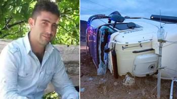 Çankırı'da devrilen TIR'ın sürücüsü hayatını kaybetti