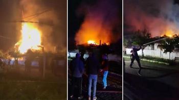 Aydın’da müstakil ev alev alev yandı