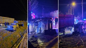 Otomobil ile hafif ticari araç çarpıştı: 5 yaralı