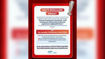 SGK’dan 'bayram ikramiyesi' içerikli sahte mesajlar için uyarı