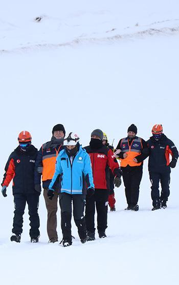 AFAD’dan, 2 bin 200 rakımlı Erciyes’te personele çığ eğitim