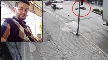 Osmaniye’de kamyonun çarptığı motosikletin sürücüsü öldü; kaza kamerada