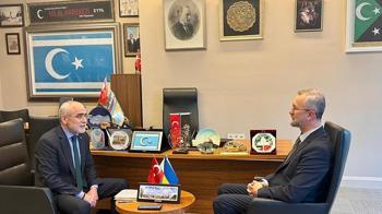 Cumhurbaşkanı Başdanışmanı Topçu, Ukrayna Büyükelçisi Celal ile görüştü