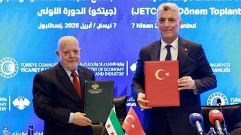 Bakan Bolat: Suriyeli mevkidaşlarımızla ikili ticaretimizi 10 milyar dolar hedefine ulaştıracak çözümleri ele aldık