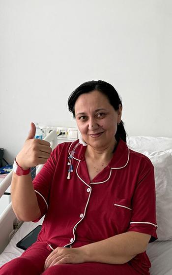 Özbek hasta, Türkiye'de sağlığına kavuştu