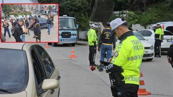 Gazetecilerden, polislere uygulama noktasında kutlama