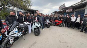 Motosikletli gruptan egzoz cezalarına tepki