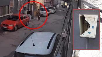 Doğal gaz kutusunu yumruklayıp kırdılar; o anlar kamerada