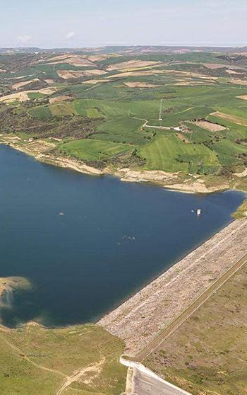 Kuruma noktasına gelen Naip Barajı'nda doluluk yağışlarla birlikte yüzde 22'ye yükseldi