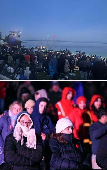 Anzak askerler Gelibolu'da 'Şafak Ayini' ile anıldı