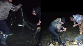 Van'da kaçak avlanan 100 kilo canlı inci kefali tekrar suya bırakıldı
