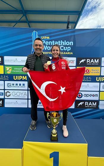 Milli pentatlet İlke Özyüksel'den altın madalya