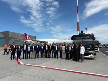 THY'nin otonom otobüslerinin testleri İstanbul Havalimanı’nda yapıldı