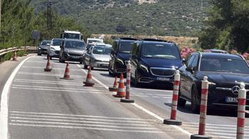 Bodrum'a Kurban Bayramı tatili kapsamında 150 bin araçla 500 bin kişi geldi