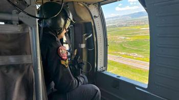 Ankara'da jandarmadan helikopter destekli trafik denetimi