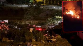 Sultanbeyli'de gecekondu yangını