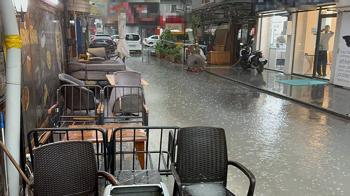 Kayseri’de sağanak etkili oldu