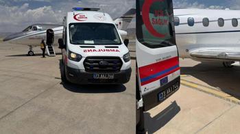 Şırnak'ta kalp rahatsızlığı olan bebek, ambulans uçakla İstanbul'a sevk edildi