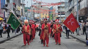 İcazet merasiminde mehter takımlı yürüyüş