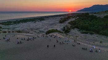 Yeşilçam'ın çölü Patara Kum Tepeleri'nde gün batımı şöleni