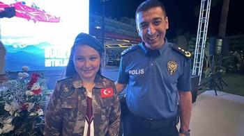 15 Temmuz şehidinin yeğenine Özel Harekat üniforması hediye edildi