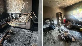 Eski eş evi ateşe verdi; anne ve 2 kızı banyoya sığınarak kurtuldu