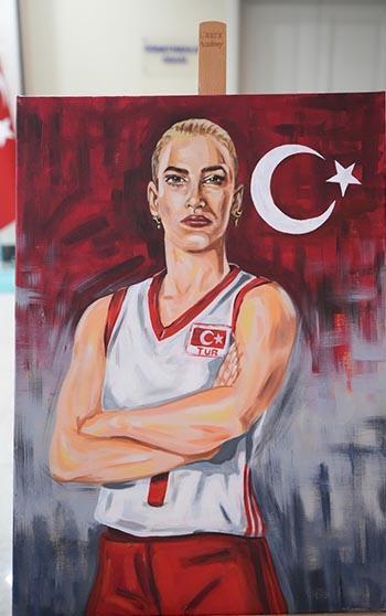 'Filenin Sultanları'nın şampiyonluğu resim sergisiyle ölümsüzleştirildi