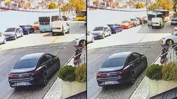 Kağıthane’de sollama yapan yolcu minibüsünün İETT otobüsüyle çarpıştığı kaza kamerada: 5 yaralı