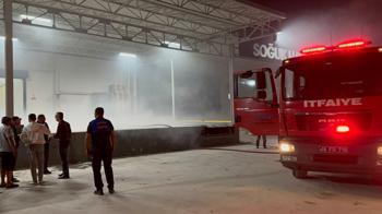 Bursa'da soğuk hava deposunda yangın