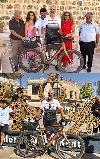 Çocukken taşındıkları İsviçre’den Midyat’a 4 bin 500 kilometre pedal çevirdi