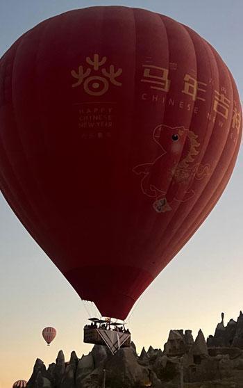 Kapadokya’da balonlar Gazze için havalandı