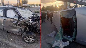 Malatya'da otomobil ile minibüs çarpıştı; 1'i ağır 3 yaralı