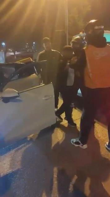 Ümraniyede tartıştığı kuryeyi darbedip, aracıyla ezen sürücü yakalandı