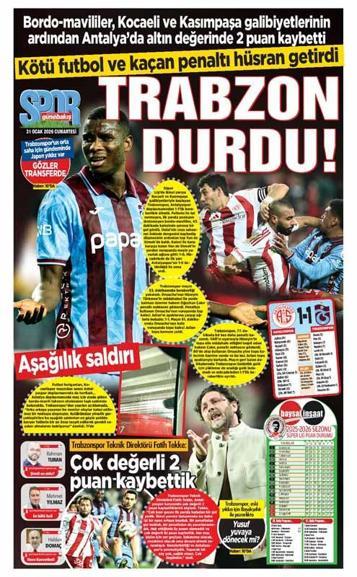 Trabzonspor, Hesap.com Antalyaspor deplasmanında takıldı