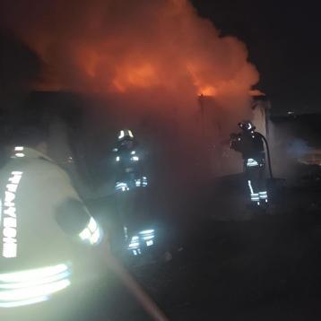 Hatay’da konteyner yangını