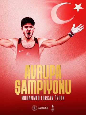 Bakan Bak, Avrupa Şampiyonu Furkan Özbek’i tebrik etti