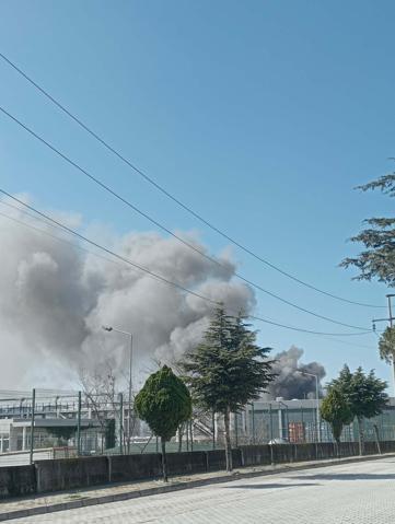 Manisada oyuncak fabrikasında yangın