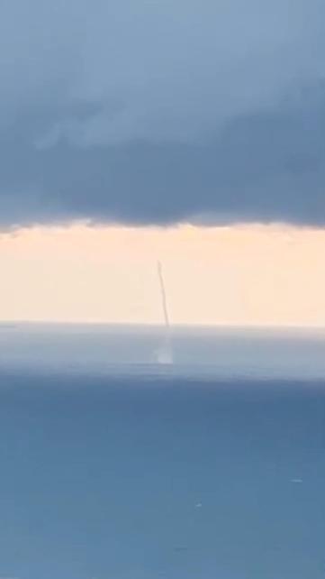 Zonguldakta denizde 2 hortum oluştu