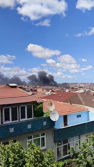 Gaziosmanpaşa’da katı atık tesisinde çıkan yangın söndürüldü
